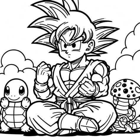 dibujo de dragon ball z|dragon ball z para imprimir.